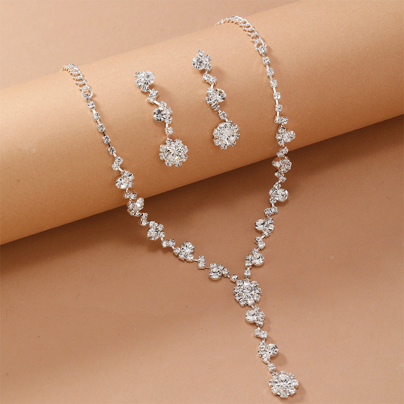 SWIRLUXE SILVER LIGHTNING DIAMOND DUO JEWELRY SET