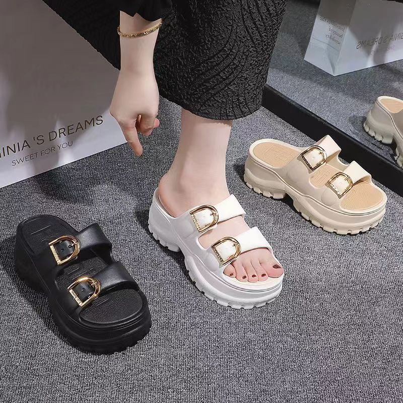 STOMPION 2-STRAP BUCKLE SANDALS