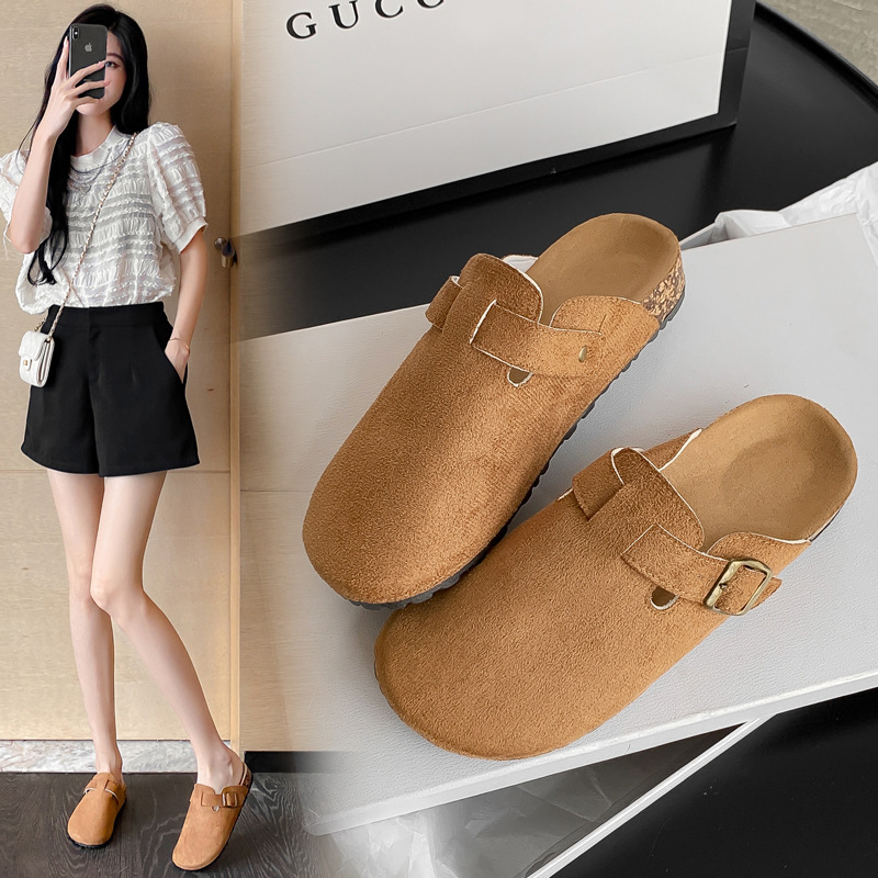 STOMPION LEATHER BURK CLOGS