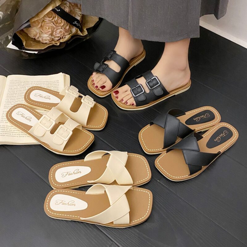 STOMPION DOUBLE BUCKLE FLATS - Image 4