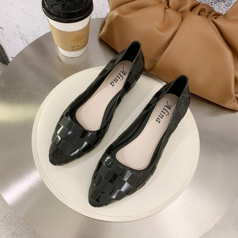 STOMPION BLACK OFFICE DOLL SHOES